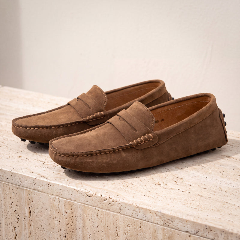 Suede Marina Loafers Brown lifestyle