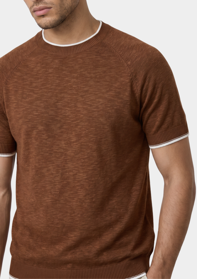 Capri Linen Contrast T-Shirt