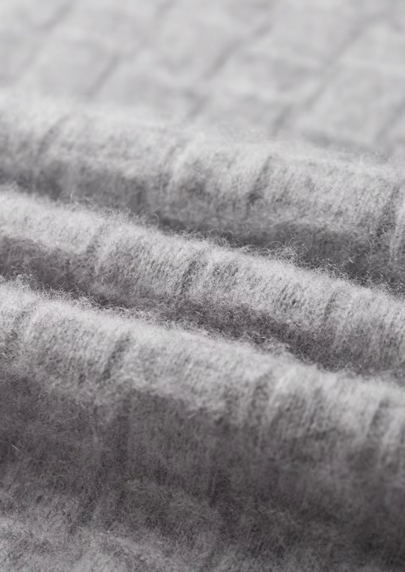 NOBA WOOL TEXTURED MOCKNECK