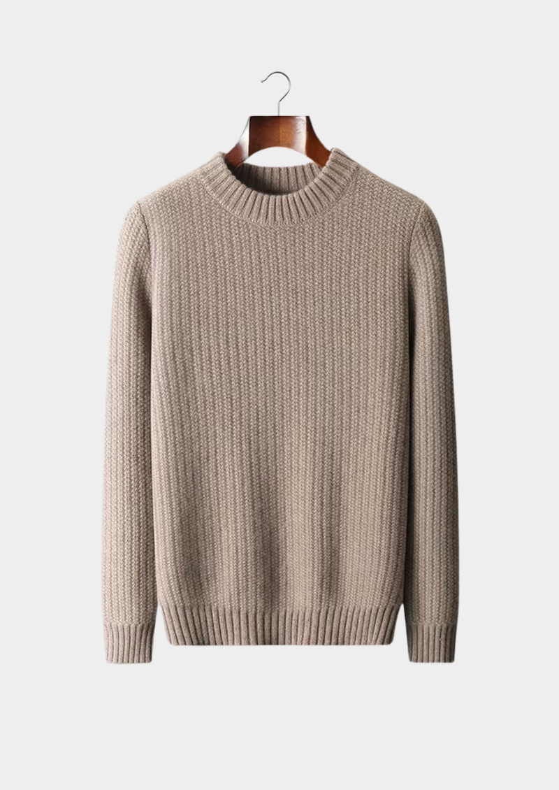100% CASHMERE HEAVYWEIGHT CREWNECK