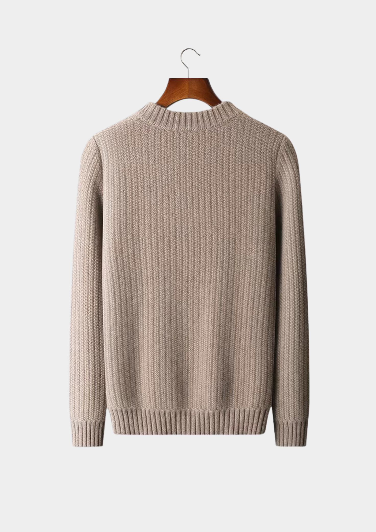 100% CASHMERE HEAVYWEIGHT CREWNECK