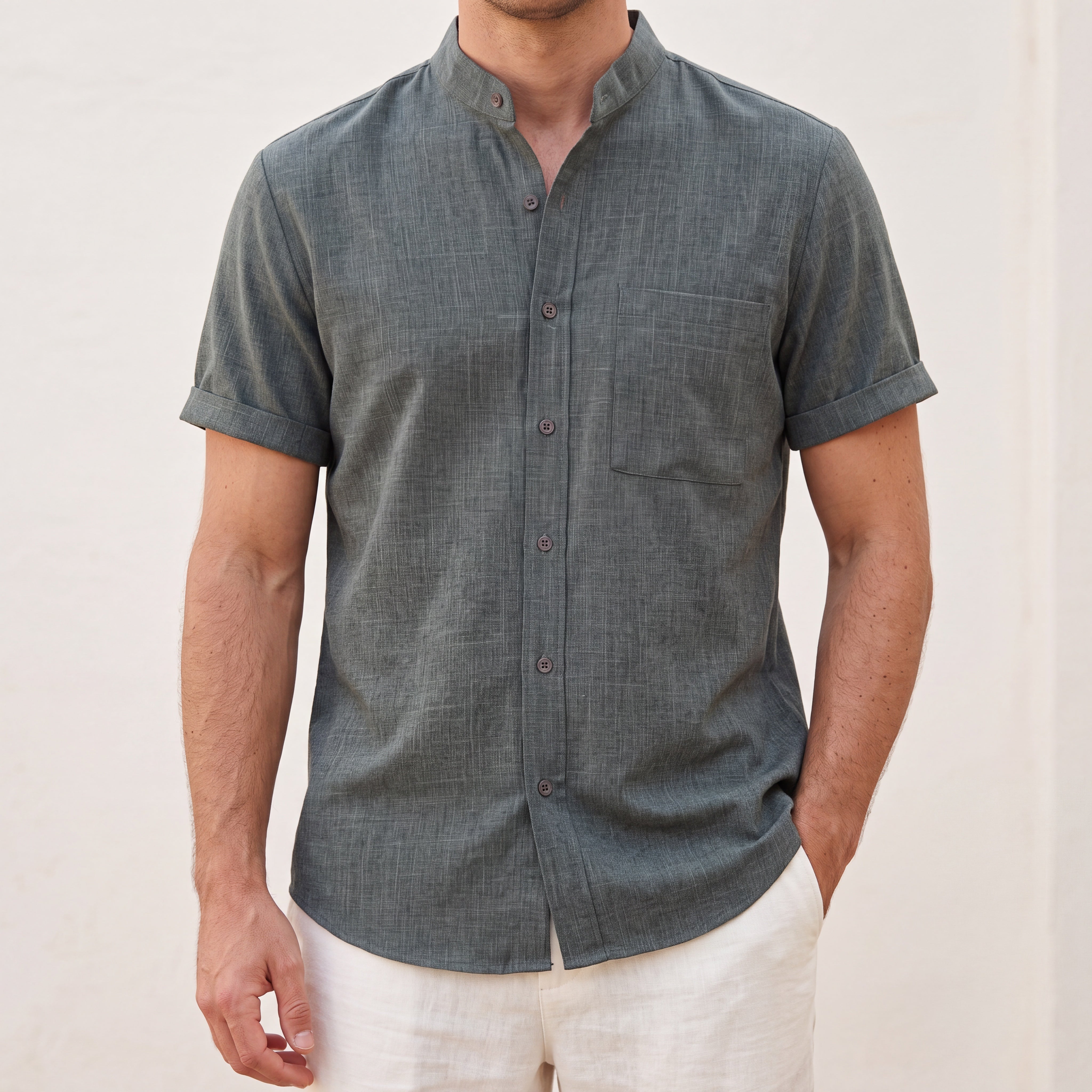 Machu Picchu Shirt Dark Green lifestyle
