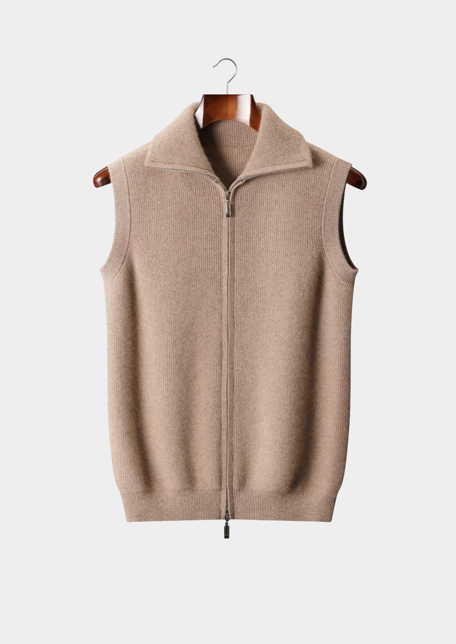100% CASHMERE BODY WARMER VEST
