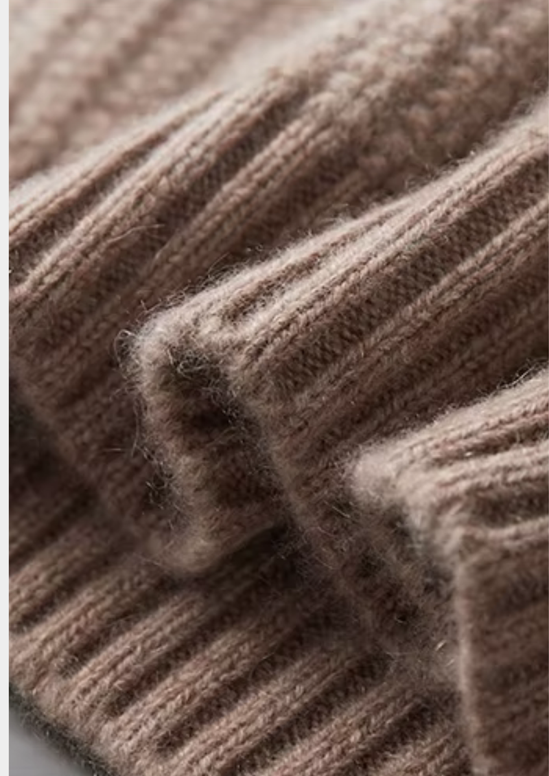 100% CASHMERE HEAVYWEIGHT CREWNECK