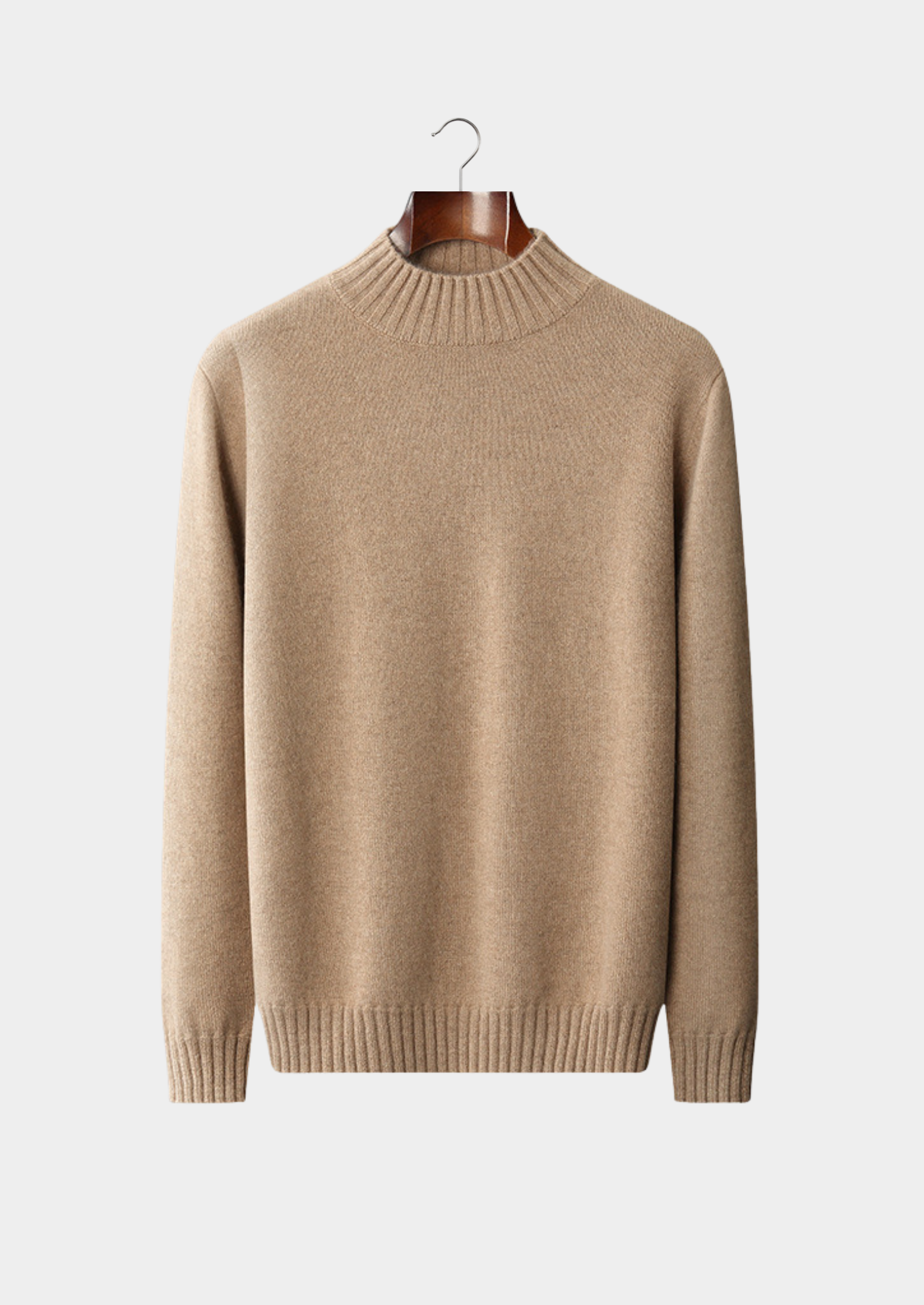 100% CASHMERE MOCKNECK SWEATER