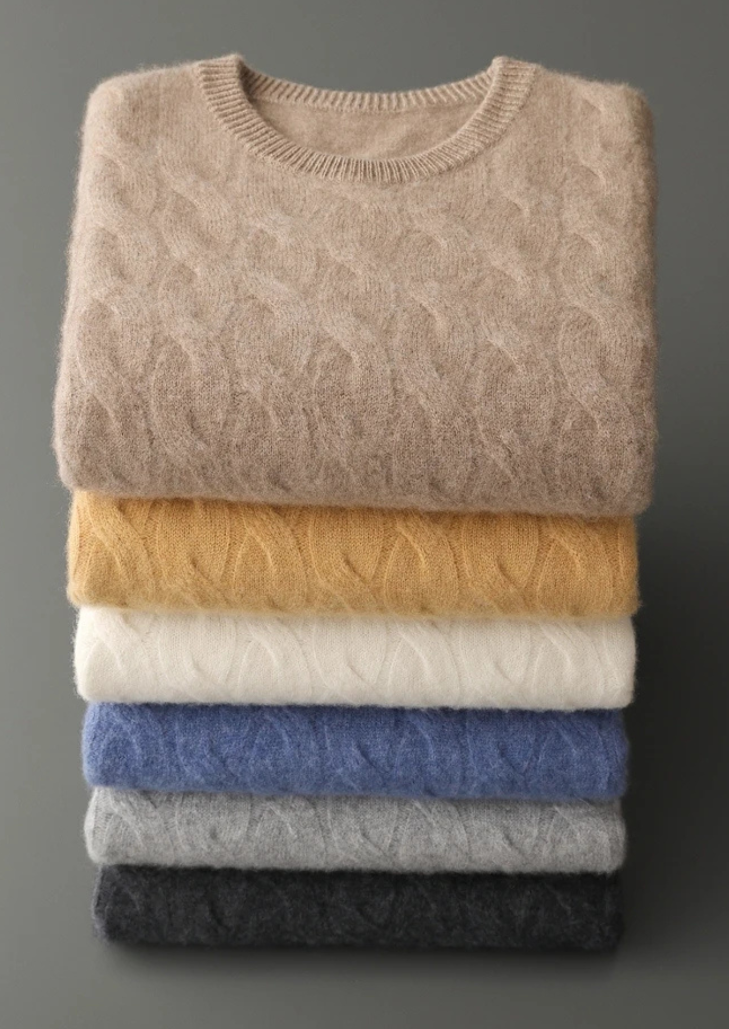 NOBA WOOL CABLE CREWNECK