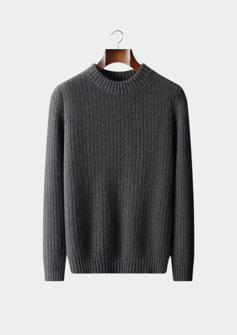 100% CASHMERE HEAVYWEIGHT CREWNECK