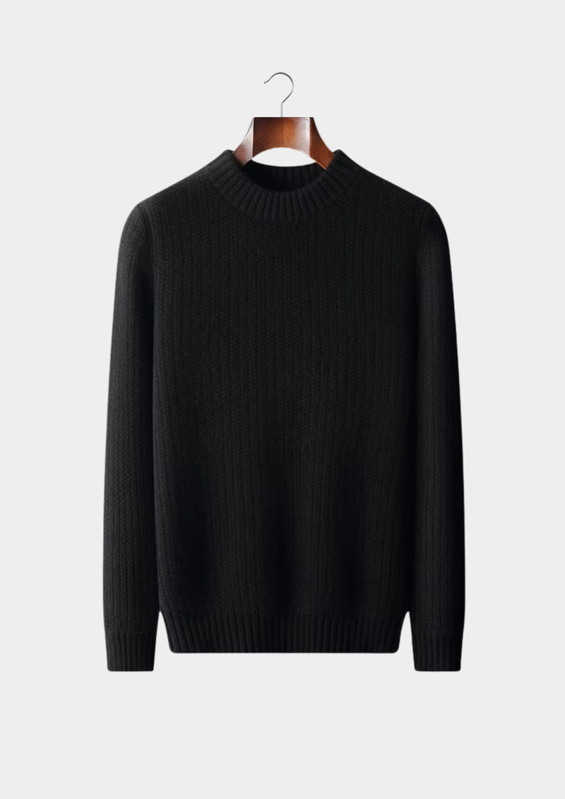 100% CASHMERE HEAVYWEIGHT CREWNECK