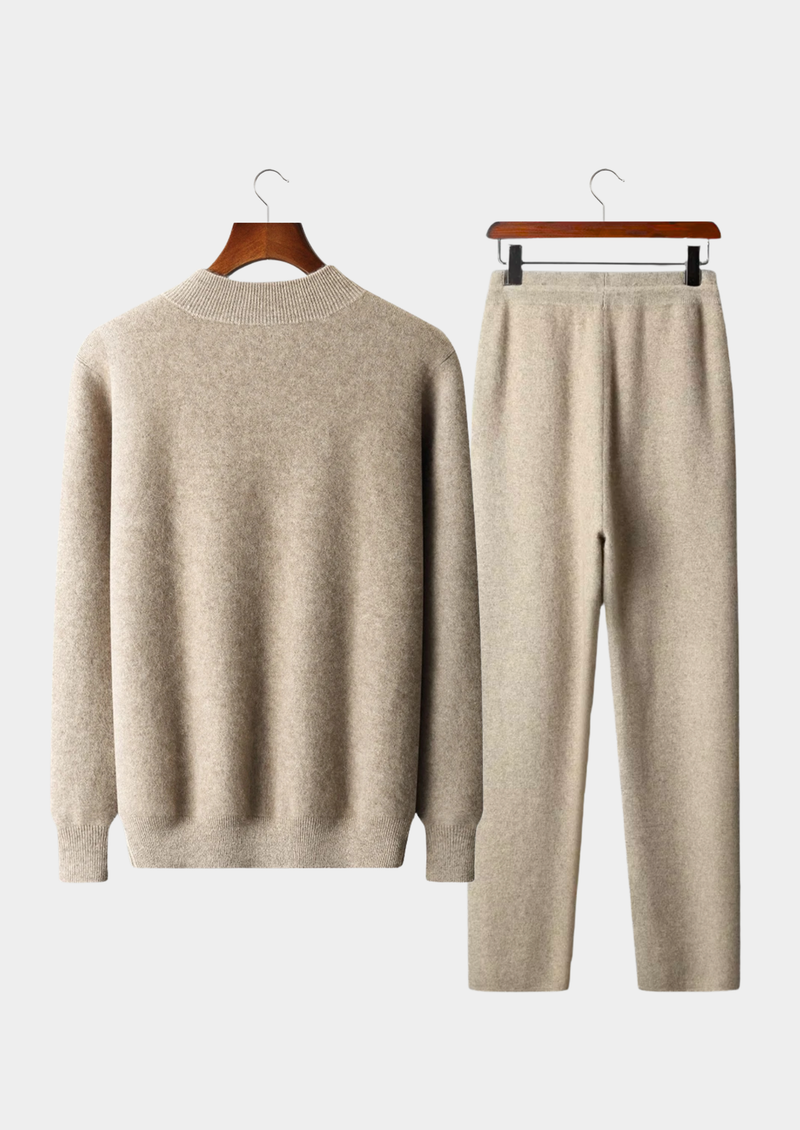 100% CASHMERE ZIP LEISURE SET