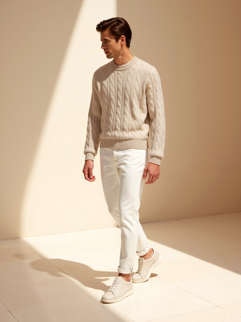 Cashmere Cable Knit Sweater