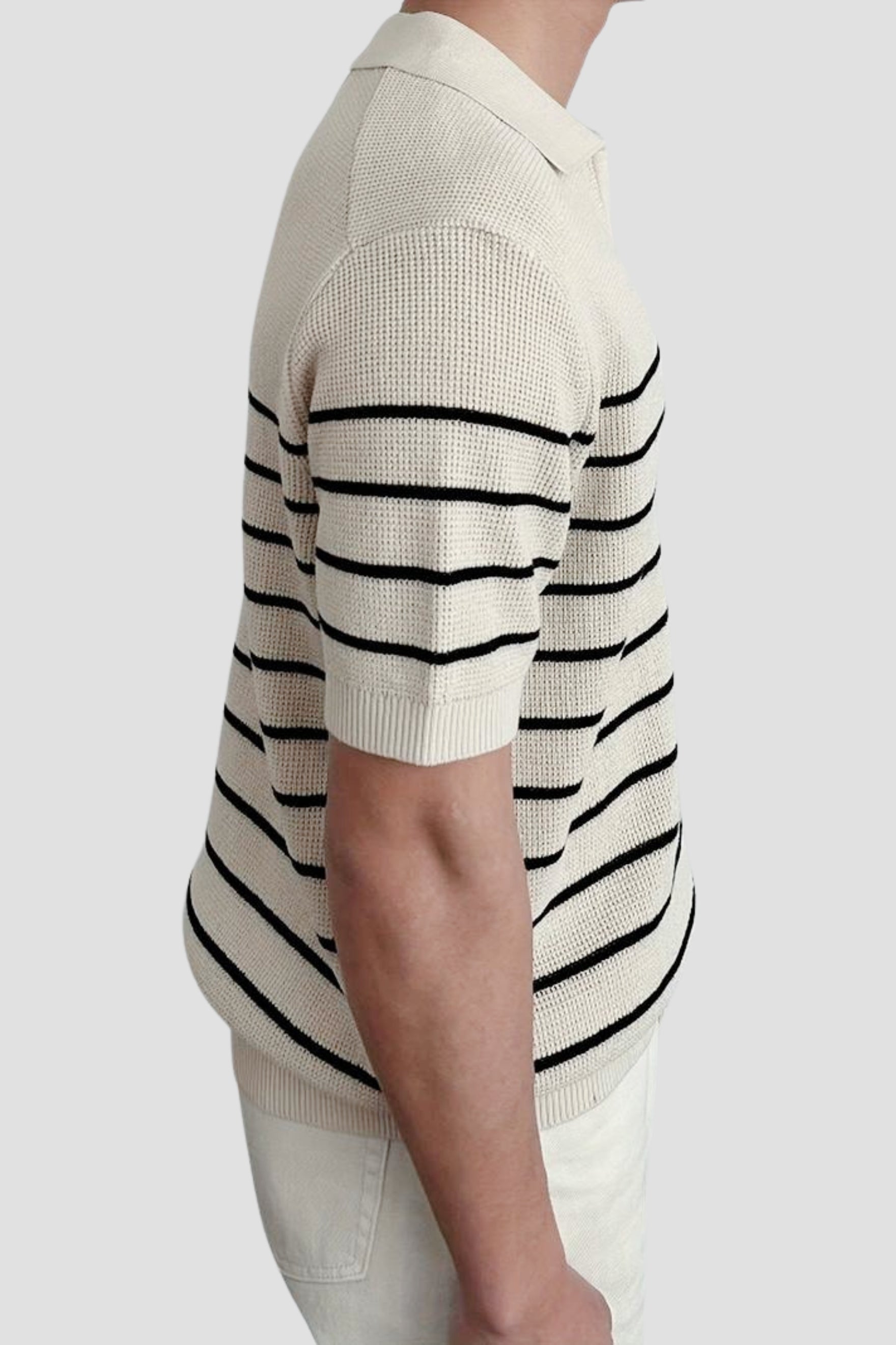 NOBA Short Sleeve Knitted High Stretch Polo