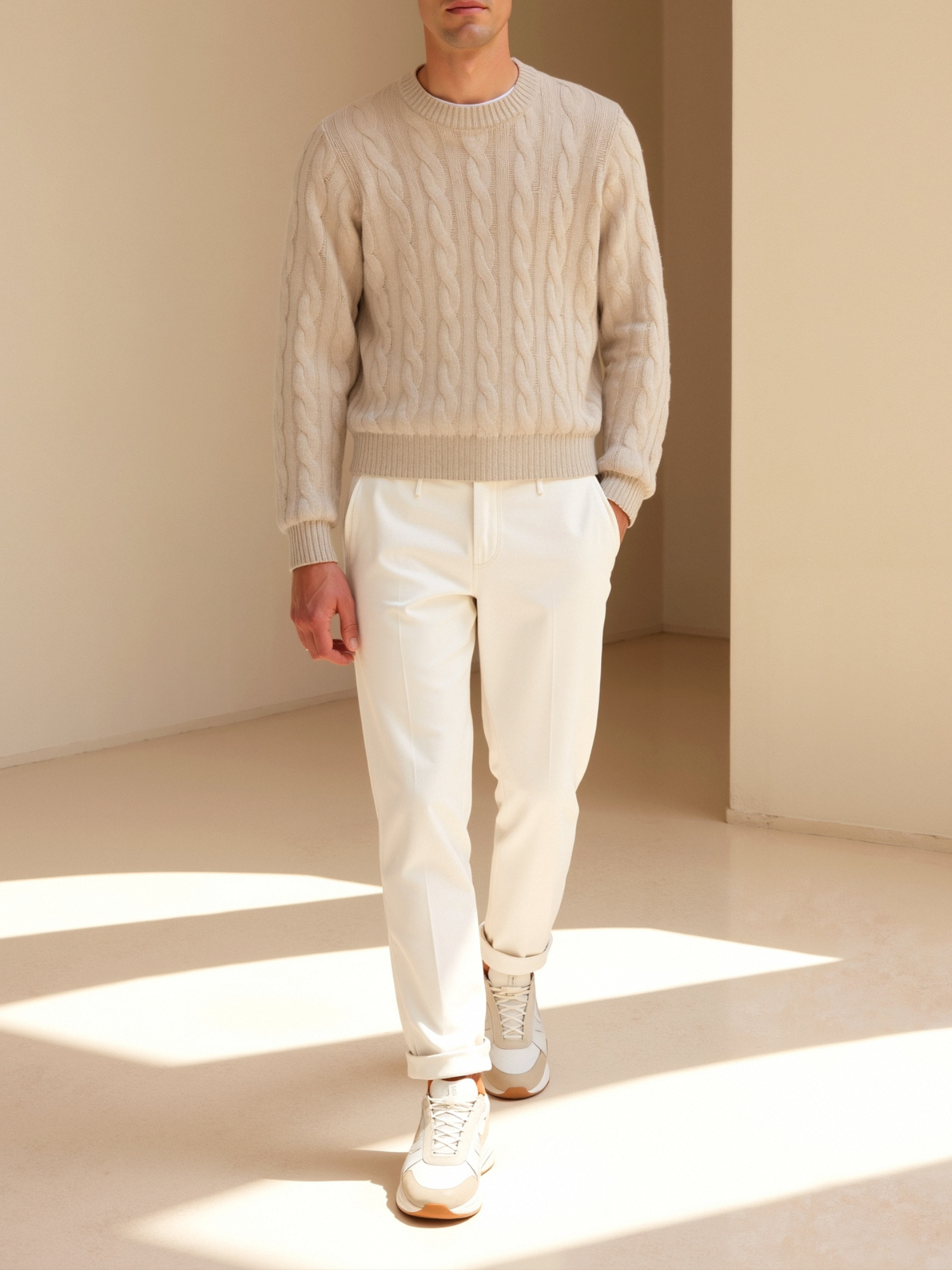 Cashmere Cable Knit Sweater
