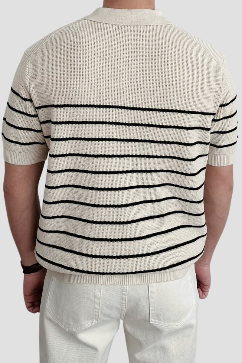 NOBA Short Sleeve Knitted High Stretch Polo