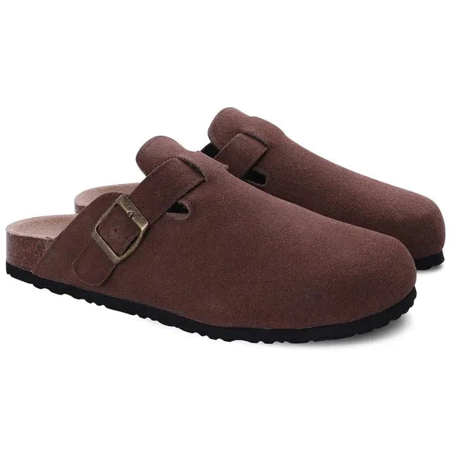 NOBA Suede Clogs