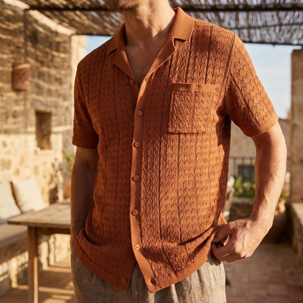 Bali - Knitted Button Shirt