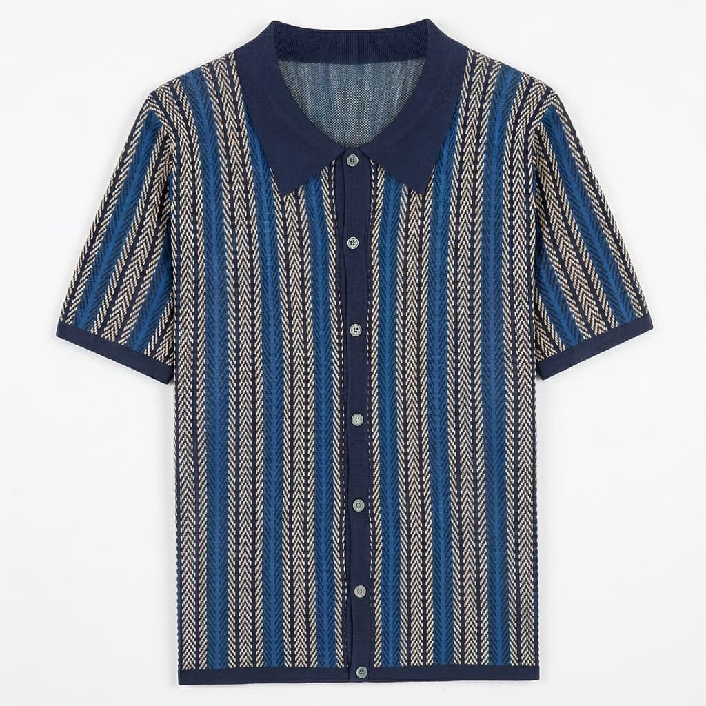 Monte Carlo - Knitted Button Shirt