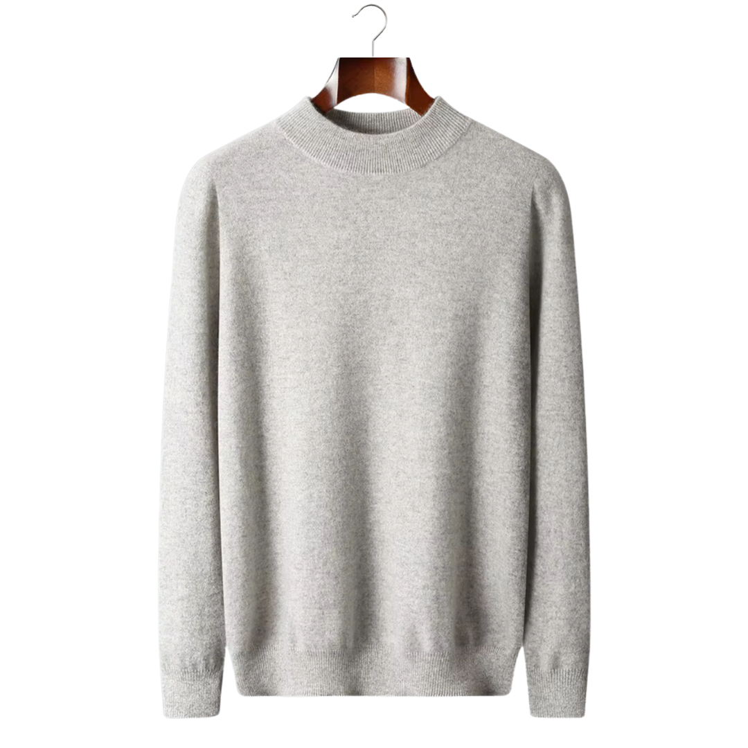Basic Knit Mockneck -Ecru