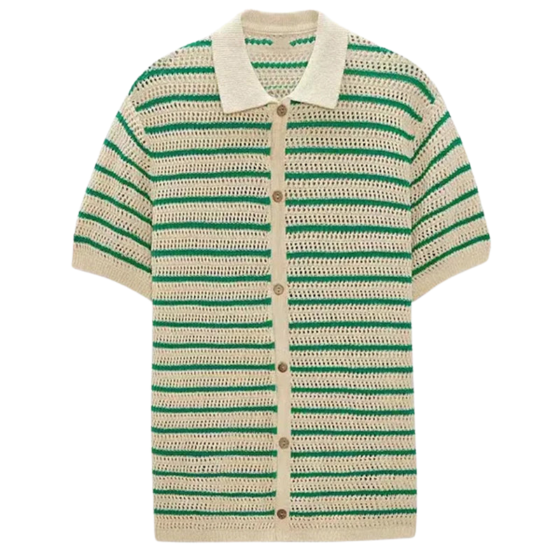 Ibiza - Knitted Button Shirt