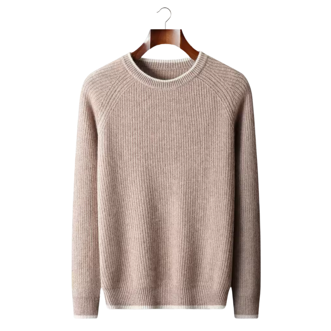 NOBA WOOL TWO TONE CREWNECK