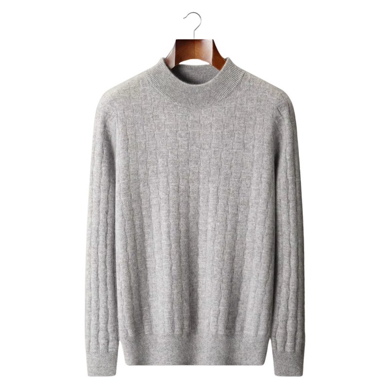 NOBA WOOL TEXTURED MOCKNECK