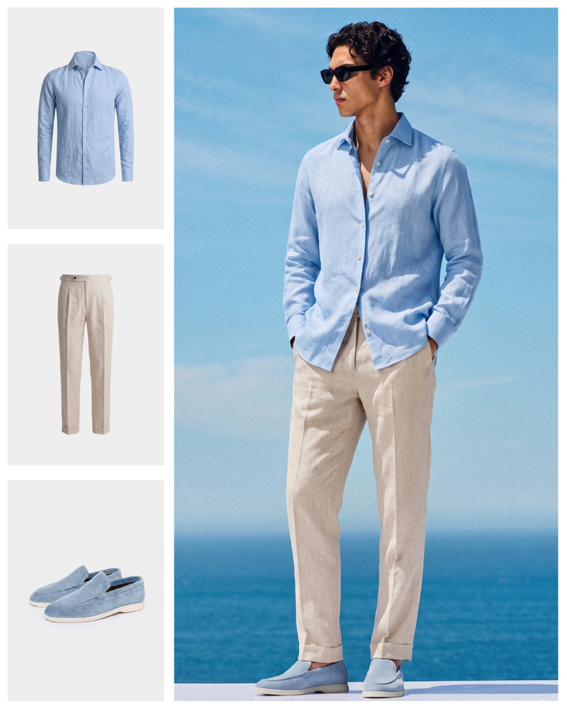 N°09 · Sky Blue & Sand