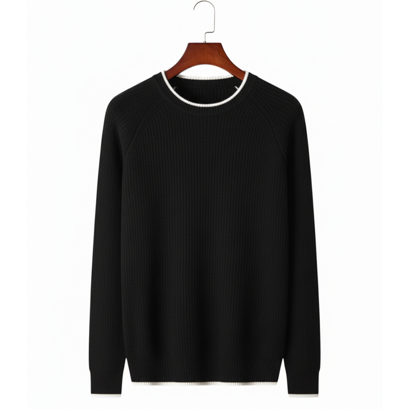 NOBA WOOL TWO TONE CREWNECK