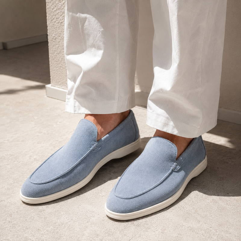 NOBA Suede Loafers.