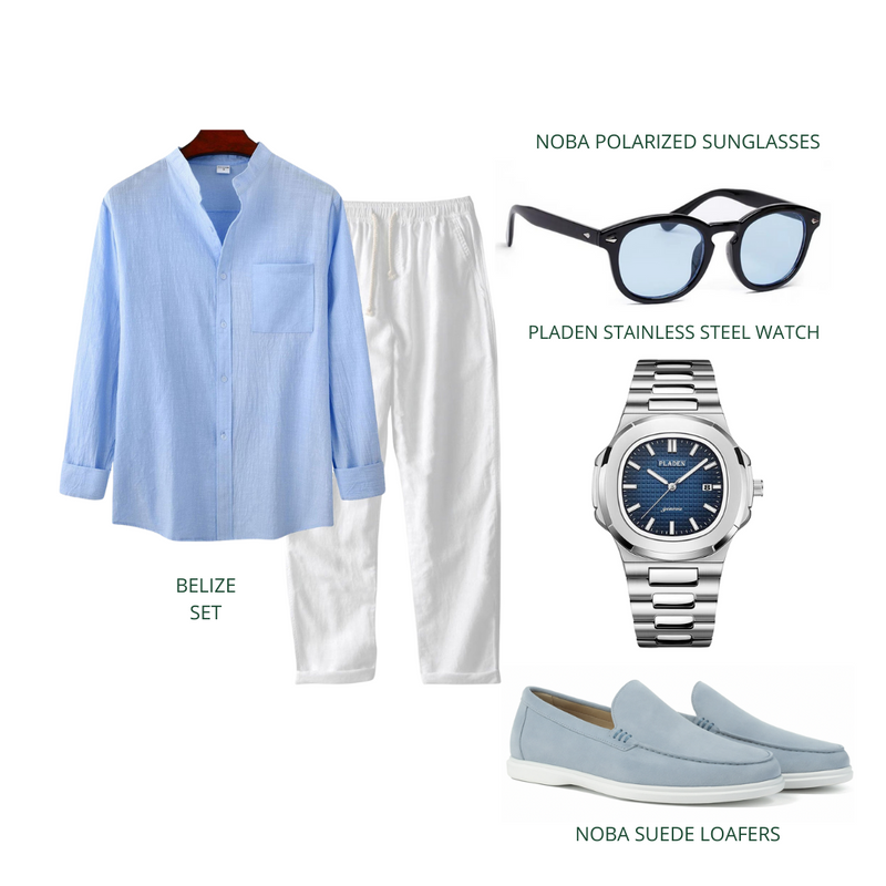 Blue Linen Club SET
