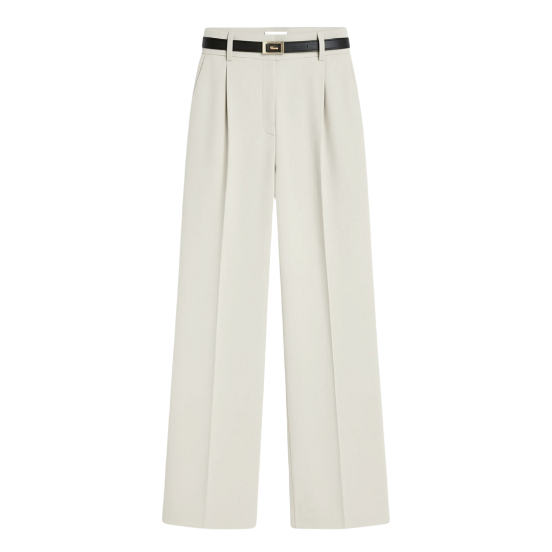 Wide-Leg Casual Trousers
