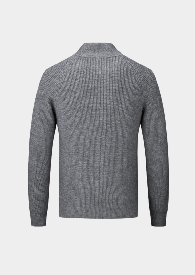 100% Merino Wool ZIPPED CARDIGAN