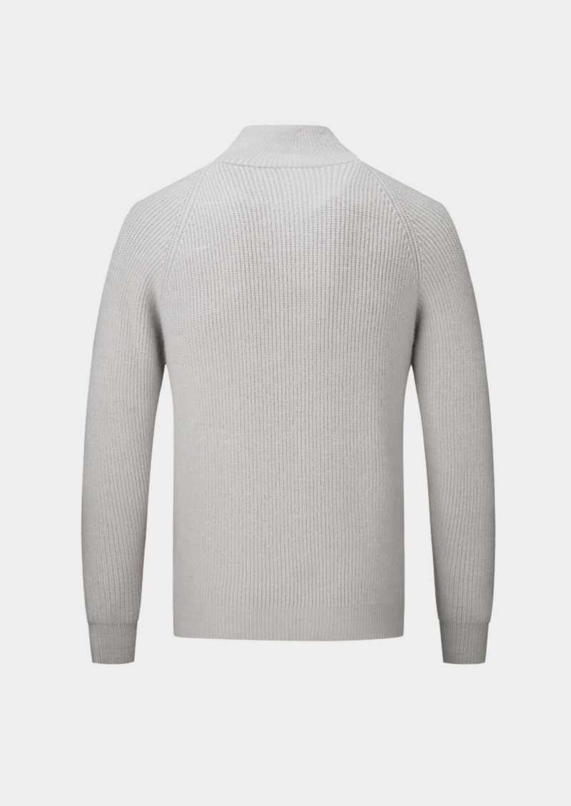 100% Merino Wool ZIPPED CARDIGAN