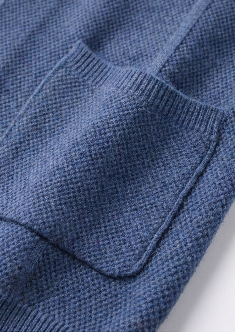 100% CASHMERE BUTTON OVERSHIRT