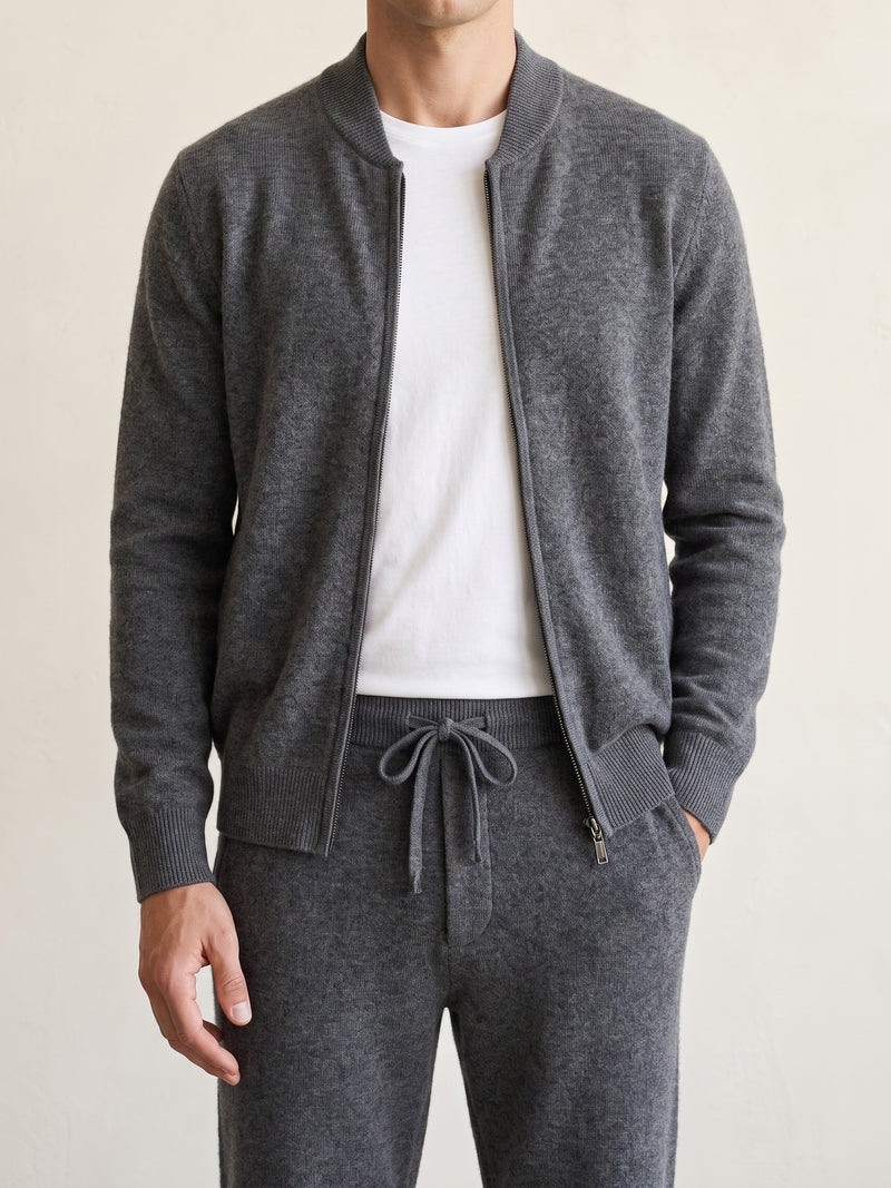 100% Merino Wool Tracksuit V3 – Dark Gray lifestyle