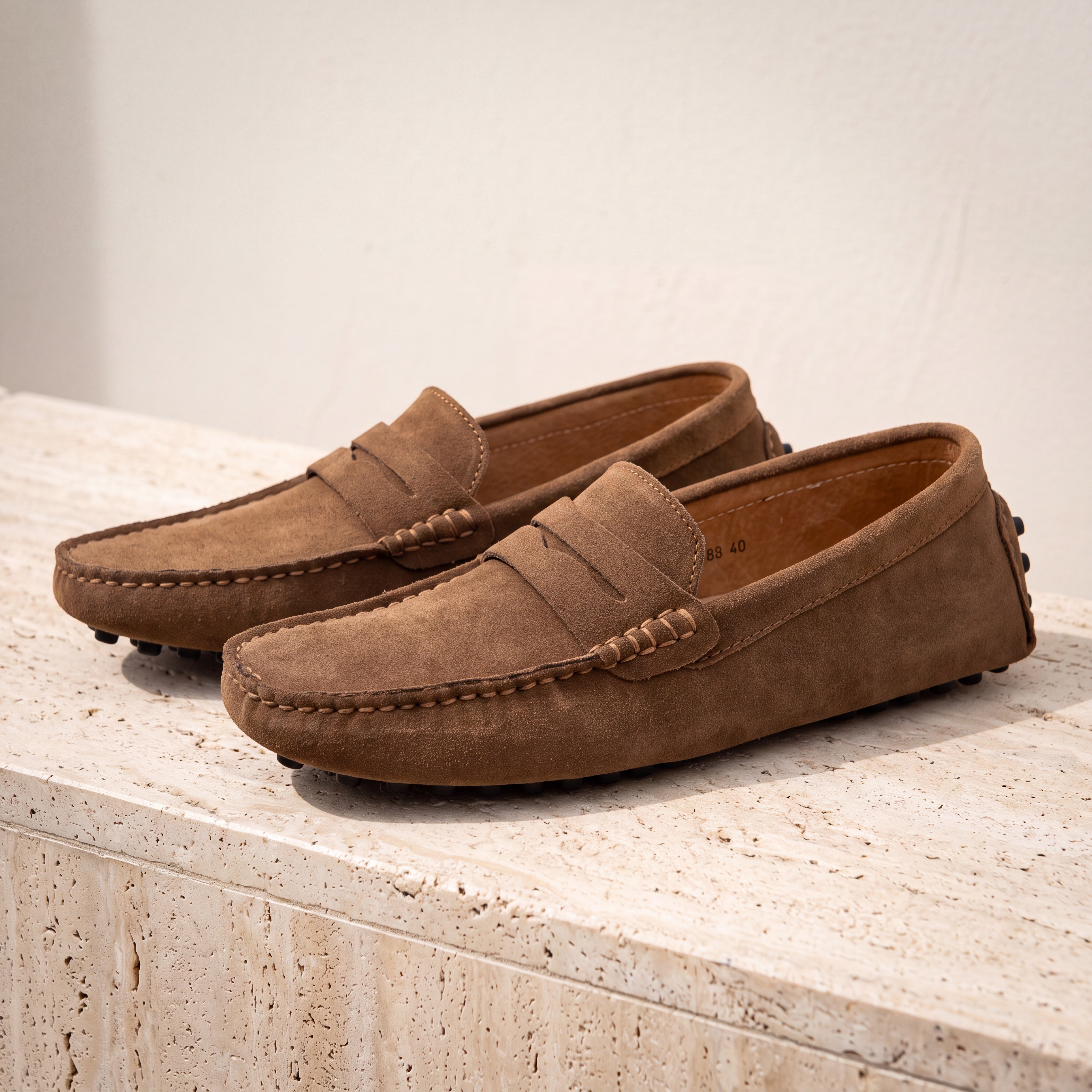 Suede Marina Loafers Brown lifestyle