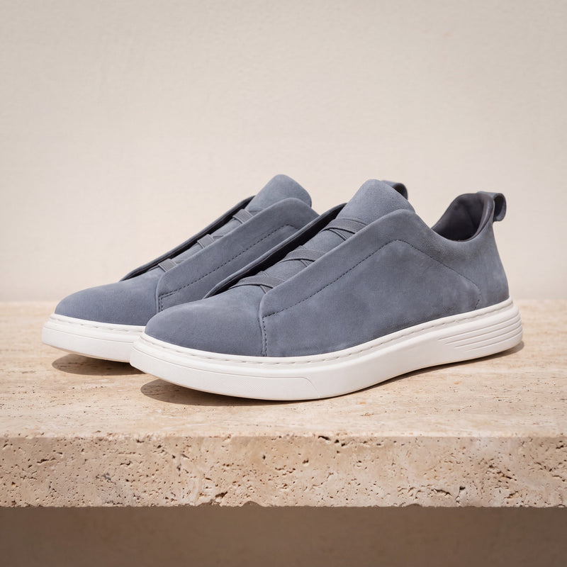 Suede Slip-On Sneaker Steel lifestyle