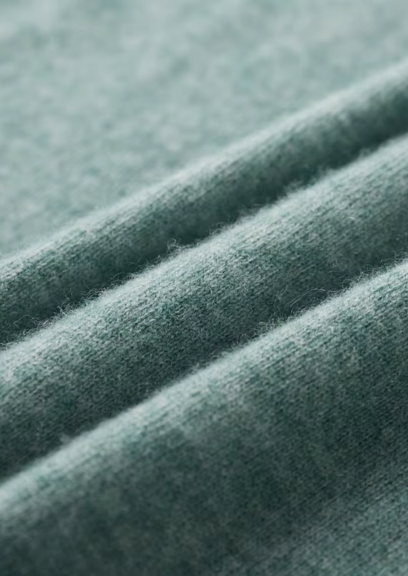 100% CASHMERE CLASSIC CREWNECK T-SHIRT
