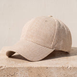 NOBA Linen Cap Khaki lifestyle
