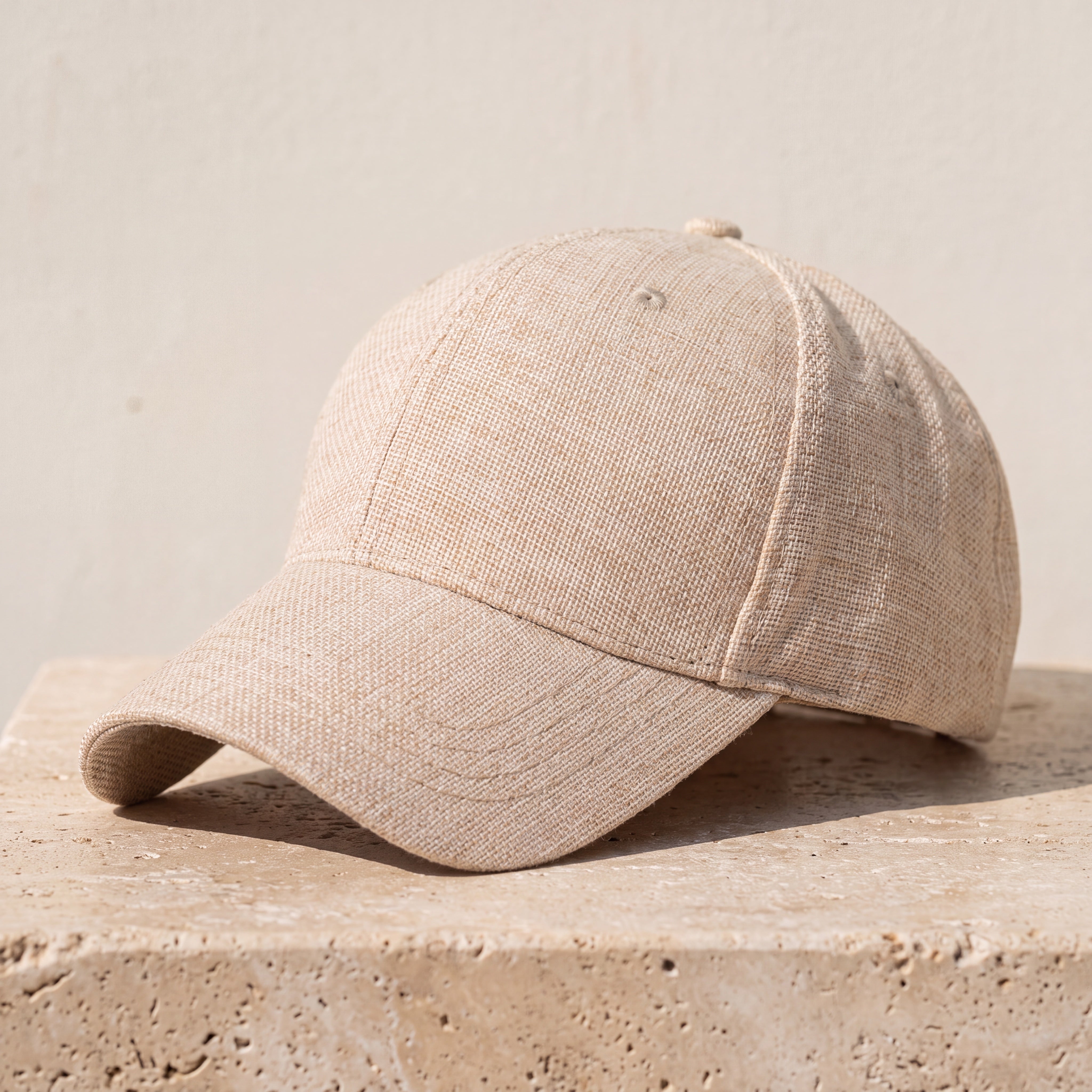 NOBA Linen Cap Khaki lifestyle