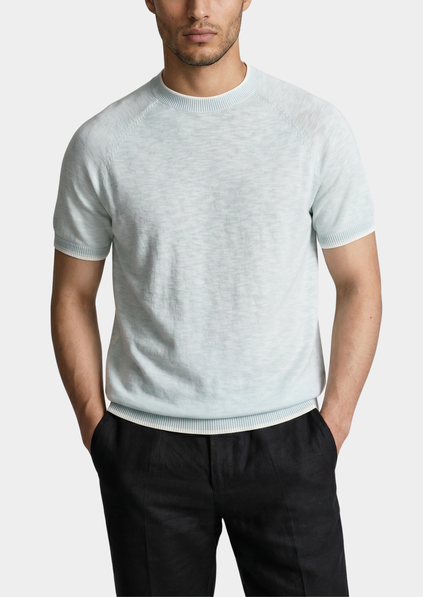 Capri Linen Contrast T-Shirt