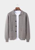 100% CASHMERE BUTTON OVERSHIRT