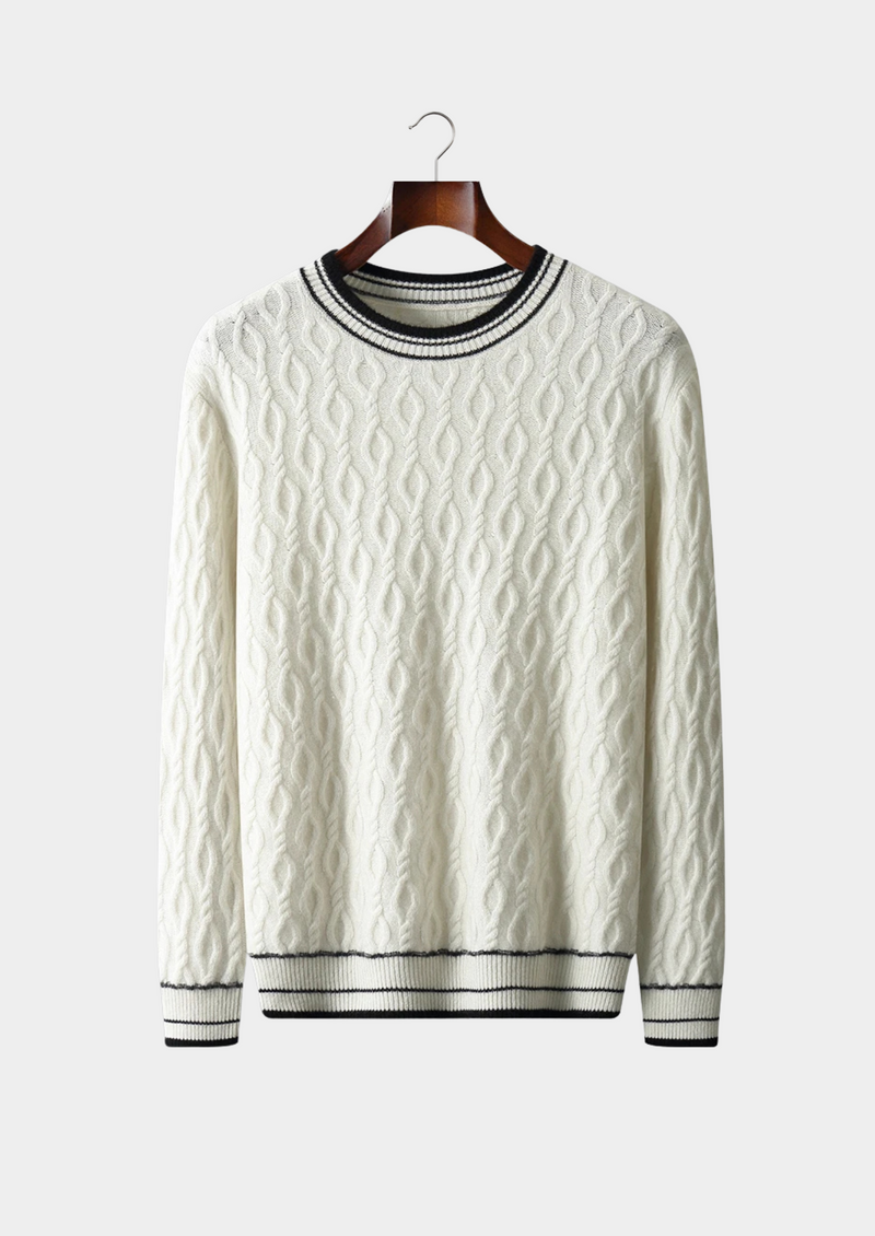 NOBA WOOL JACQUARD CREWNECK