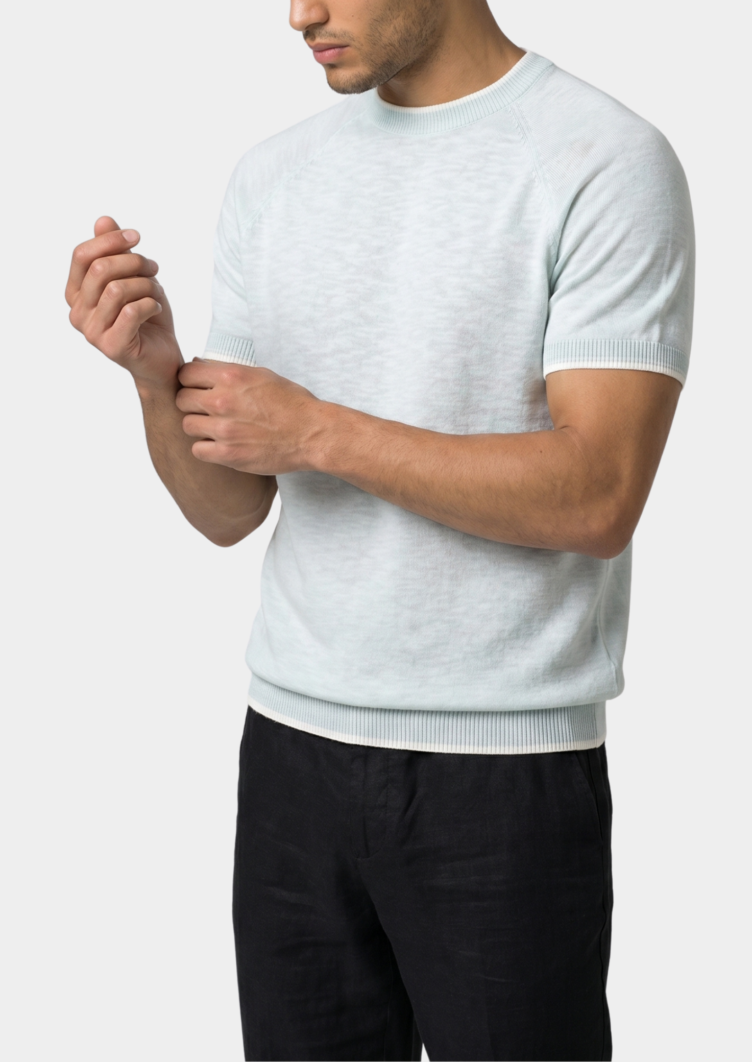 Capri Linen Contrast T-Shirt