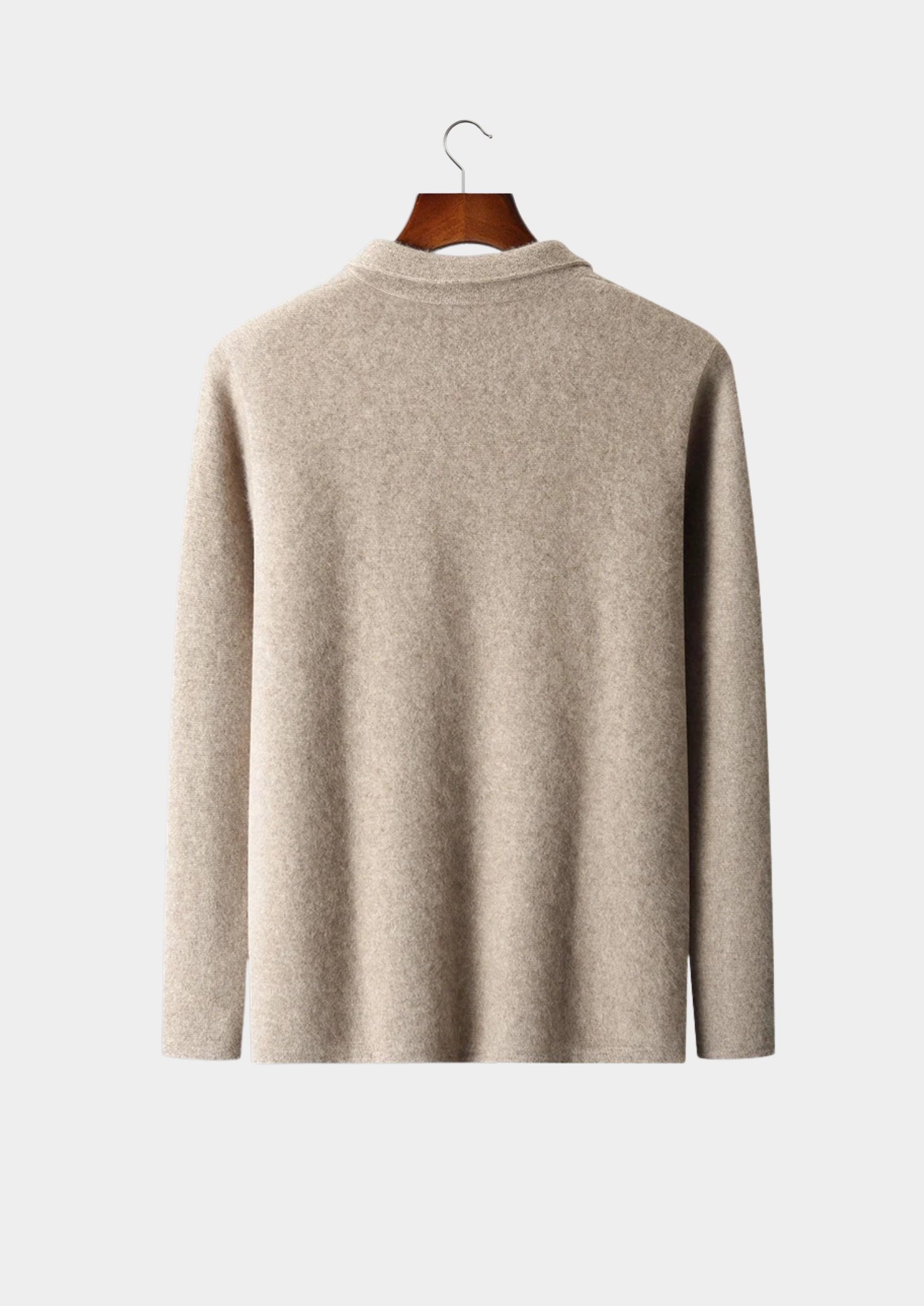 100% CASHMERE ZIPPER CARDIGAN