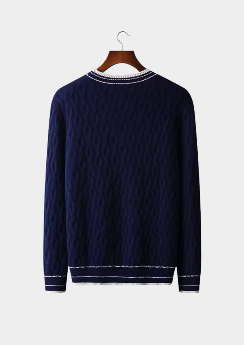 NOBA WOOL JACQUARD CREWNECK
