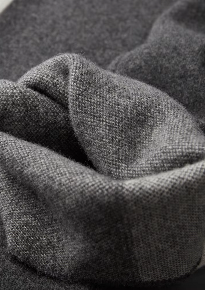 100% CASHMERE WIDE LEISURE TROUSERS