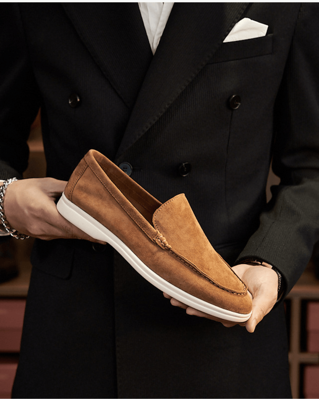 NOBA Suede Loafers