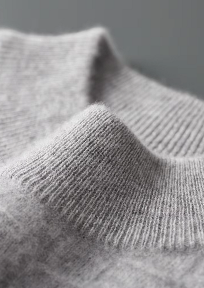 NOBA WOOL TEXTURED MOCKNECK