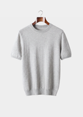 100% CASHMERE CLASSIC CREWNECK T-SHIRT