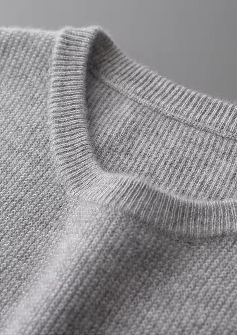 100% CASHMERE CREWNECK VEST