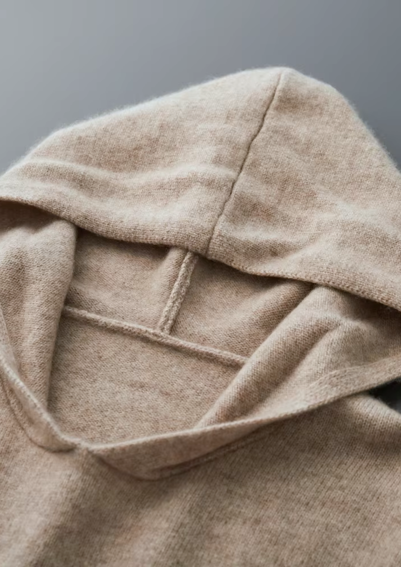 100% CASHMERE ESSENTIAL HOODIE